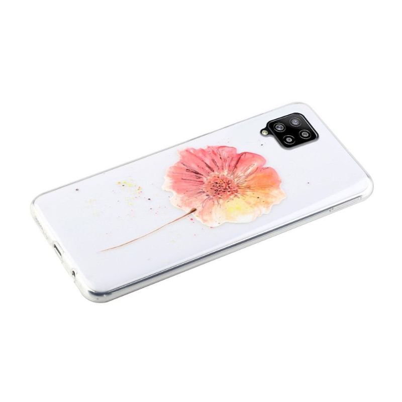 Skal För Samsung Galaxy A12 Akvarellblomma