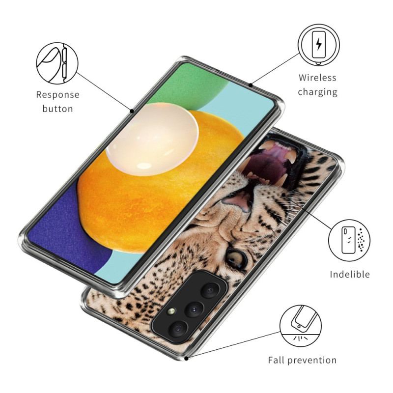 Case Samsung Galaxy A55 5g Telefonfodral Med Leopardmönster