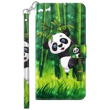 Läderfodral Samsung Galaxy A55 5g Telefonfodral Bambu Panda Med Rem