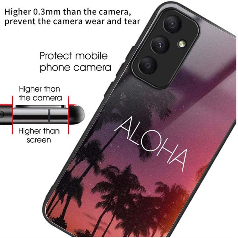 Skal Samsung Galaxy A55 5g Telefonfodral Aloha Härdat Glas