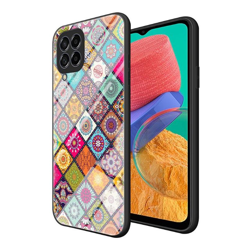 Skal För Samsung Galaxy M33 5G Mandala Kalejdoskop Med Stativ