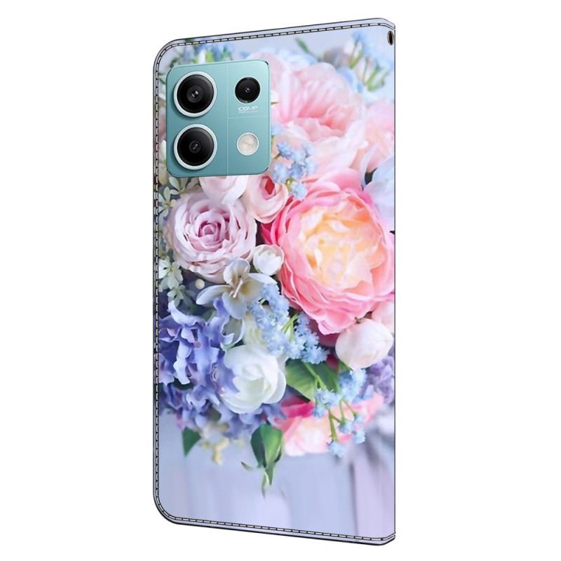 Fodral Xiaomi Redmi Note 13 5g Pastellblommor