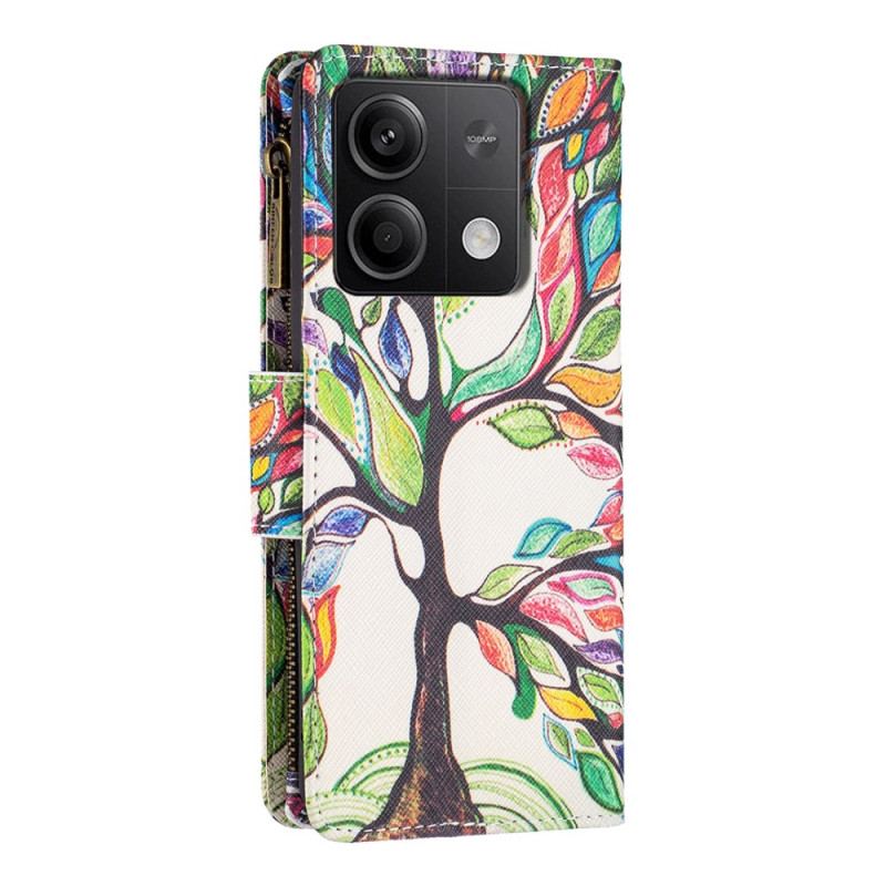 Fodral Xiaomi Redmi Note 13 5g Tree Of Life-plånbok Med Rem