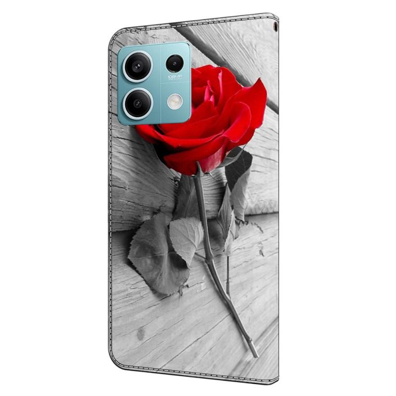 Läderfodral Xiaomi Redmi Note 13 5g Telefonfodral Rosa