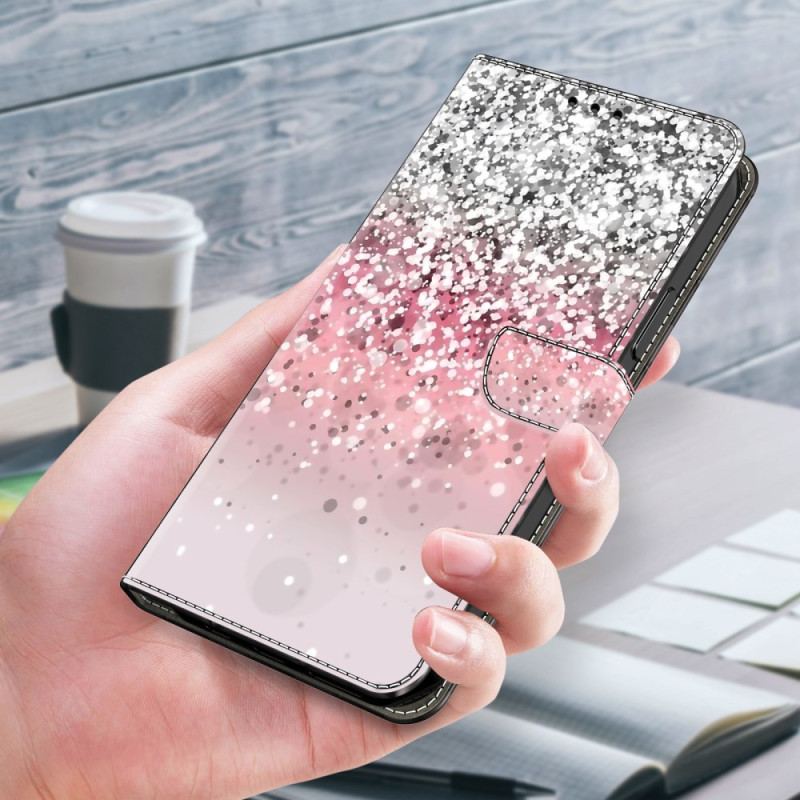 Läderskal Fodral Xiaomi Redmi Note 13 5g Gradient Glitter