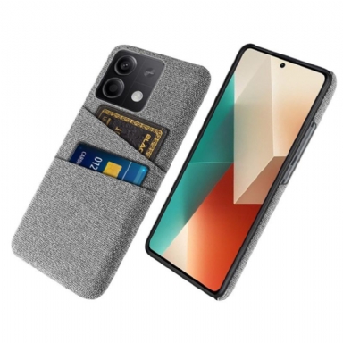 Skal Xiaomi Redmi Note 13 5g Dubbel Korthållare I Tyg