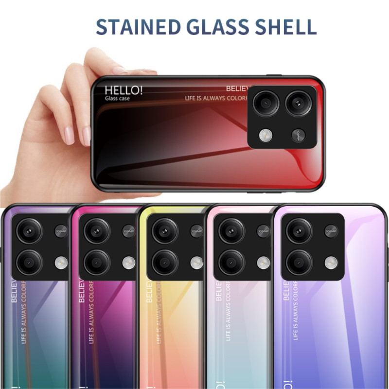 Skal Xiaomi Redmi Note 13 5g Gradient Färg Härdat Glas