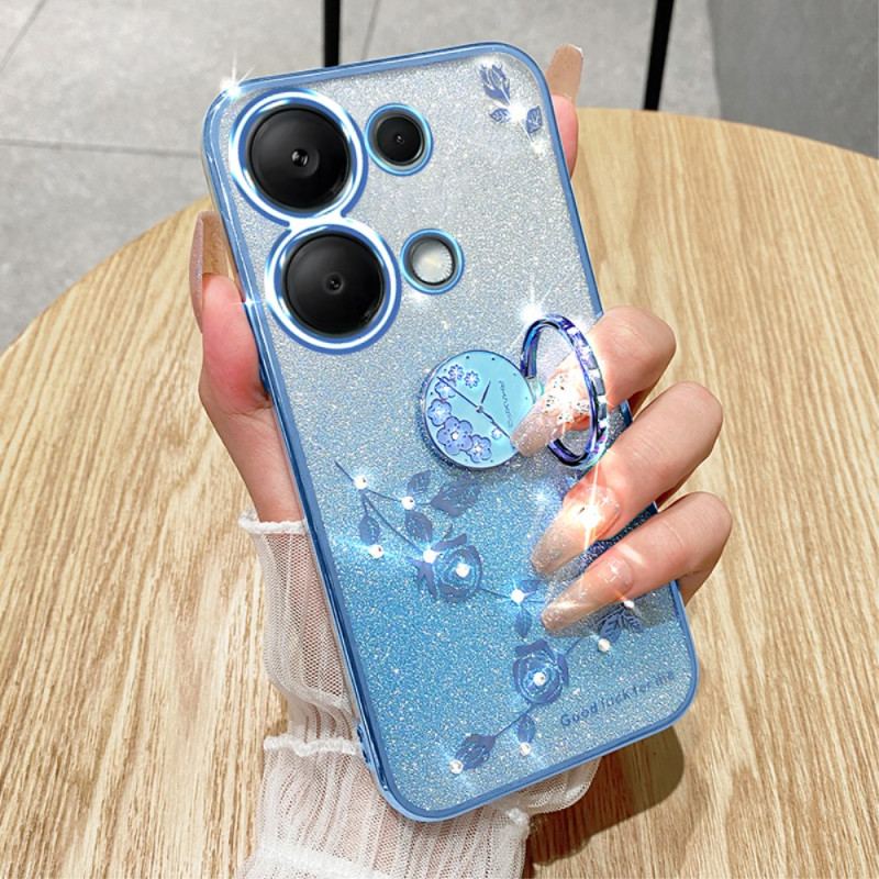 Skal Xiaomi Redmi Note 13 5g Kadem Glitter Och Rhinestone Support