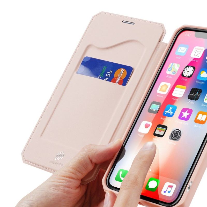 Fodral För iPhone XS Max Bedrijf X-seriens Magnetfodral