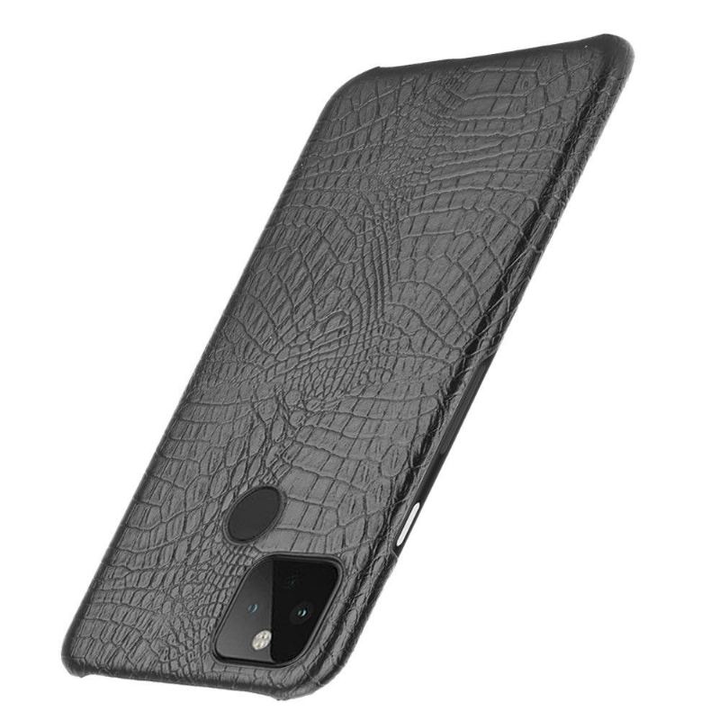 Skal För Google Pixel 5 Bedrijf Croc Skin Effect