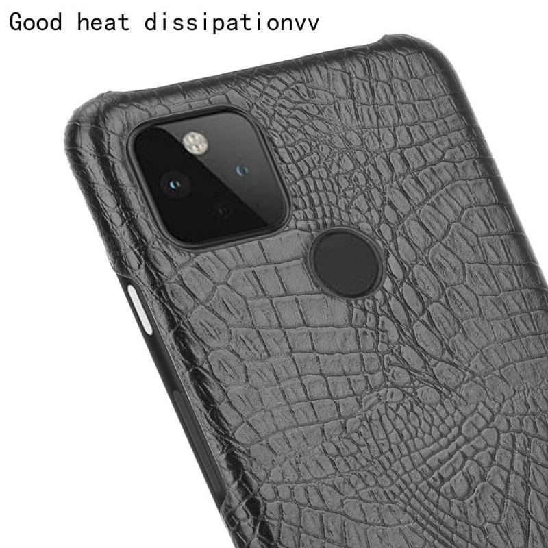 Skal För Google Pixel 5 Bedrijf Croc Skin Effect