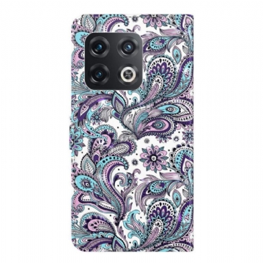 Fodral För OnePlus 10 Pro Bedrijf Paisleyblomma