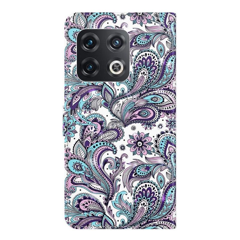 Fodral För OnePlus 10 Pro Bedrijf Paisleyblomma