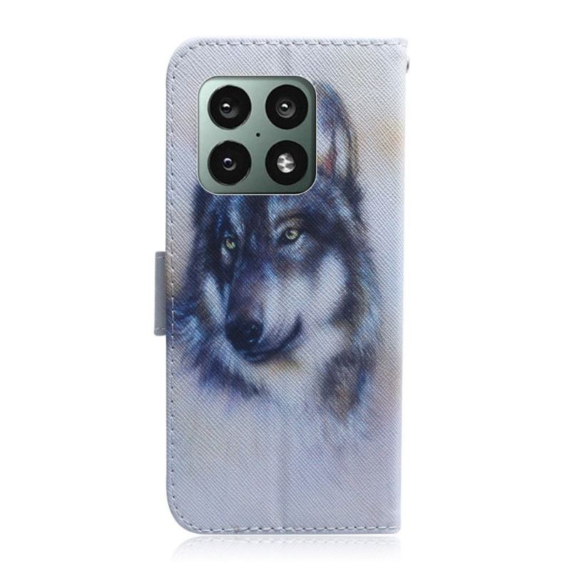 Fodral För OnePlus 10 Pro Wolf Pattern Support Funktion