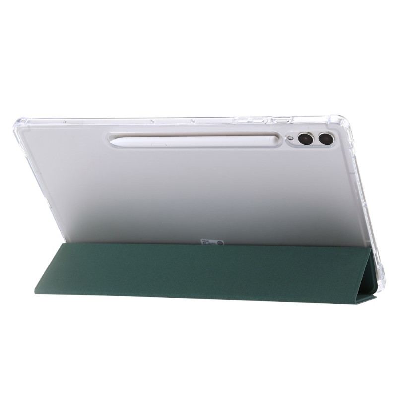 Samsung Galaxy Tab S9 Plus Tri-fold Transparent Baksida