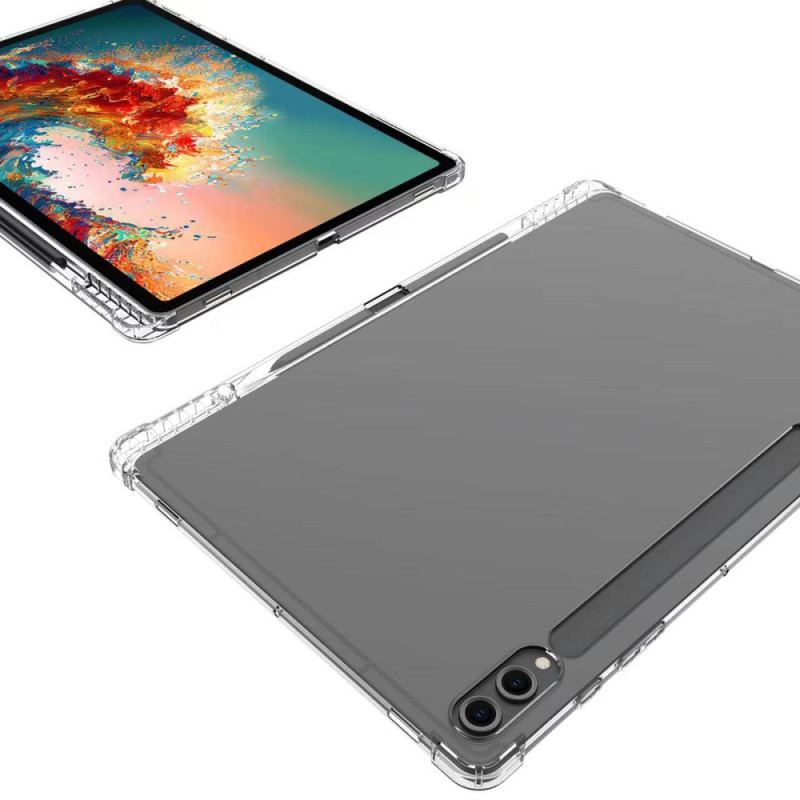 Skal Samsung Galaxy Tab S9 Plus Transparent Med Förstärkta Hörn Och Pennhållare