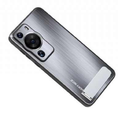 Skal Huawei P60 Pro Borstad Aluminium Med Stöd