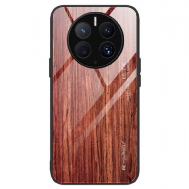 Mobilskal Huawei Mate 50 Pro Trädesign Härdat Glas