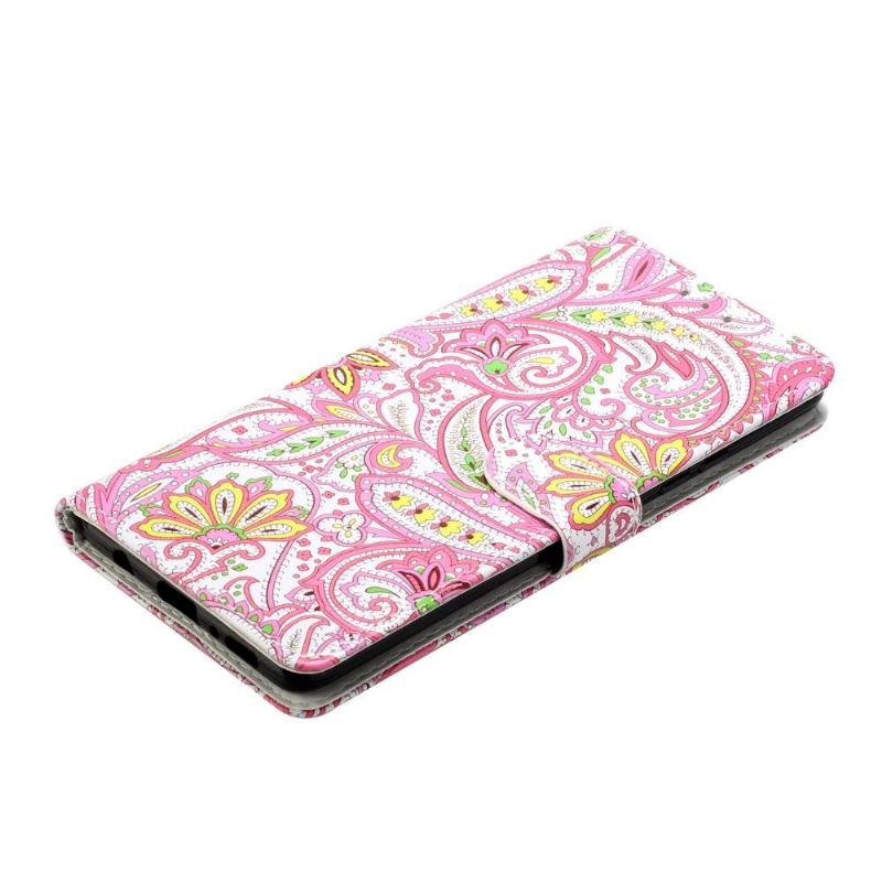 Folio-fodral För Samsung Galaxy A42 5G Fallskydd Paisleyblomma