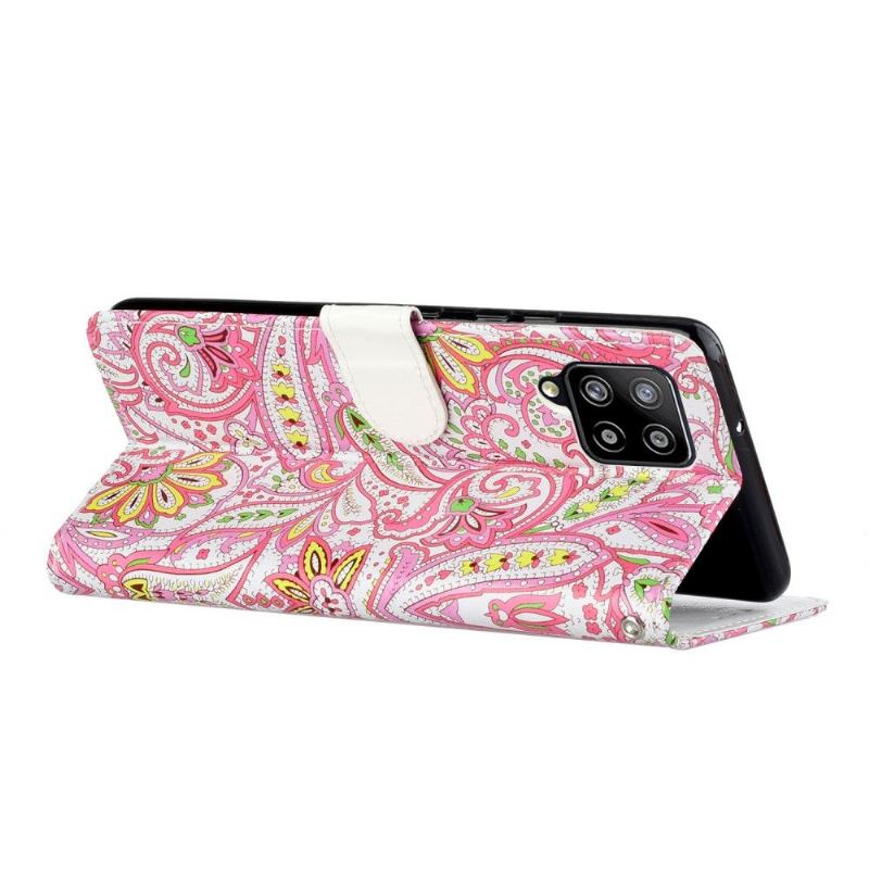 Folio-fodral För Samsung Galaxy A42 5G Fallskydd Paisleyblomma