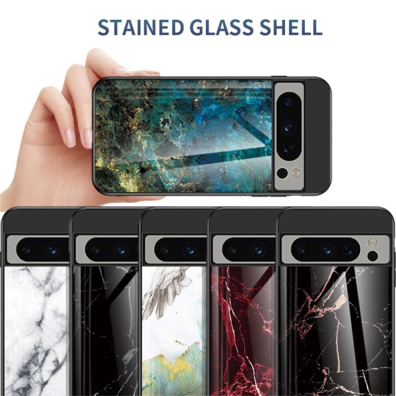 Skal Google Pixel 8 Pro Marmor Härdat Glas