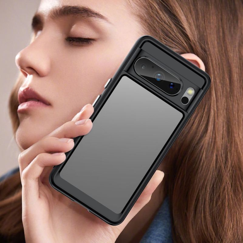 Skal Google Pixel 8 Pro Telefonfodral Transparenta Silikonkanter