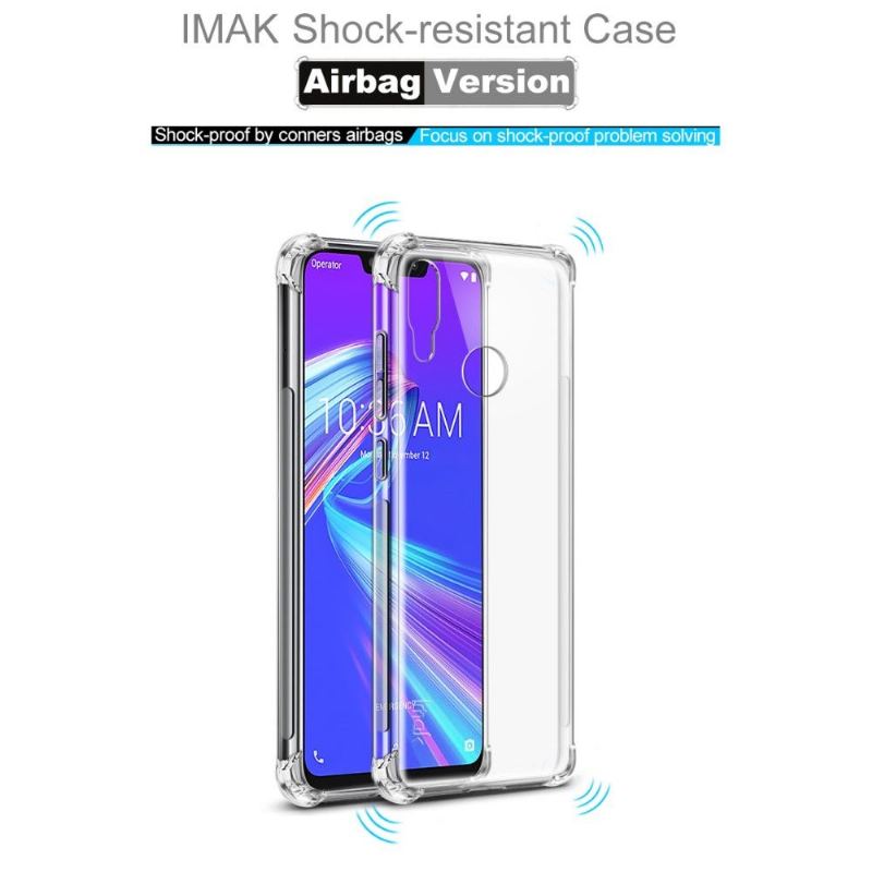 Asus Zenfone Max M2 - Class Protect Transparent Fodral + Skyddsfilm