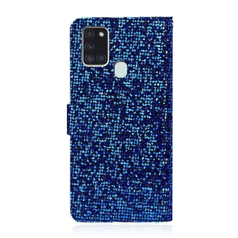 Fodral För Samsung Galaxy A21s Hemming Glitterkorthållare