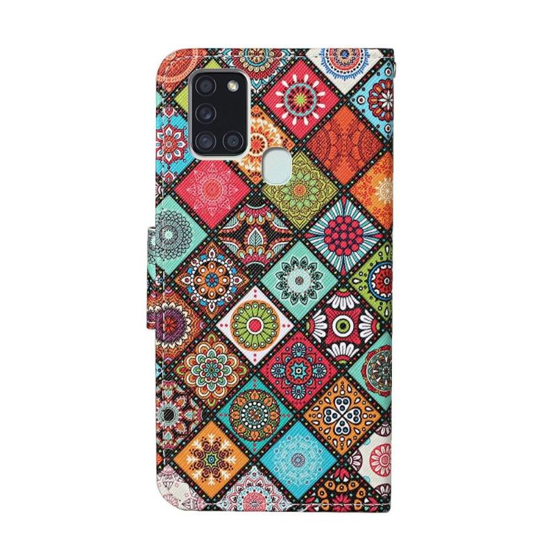 Fodral För Samsung Galaxy A21s Hemming Mandala Kalejdoskop