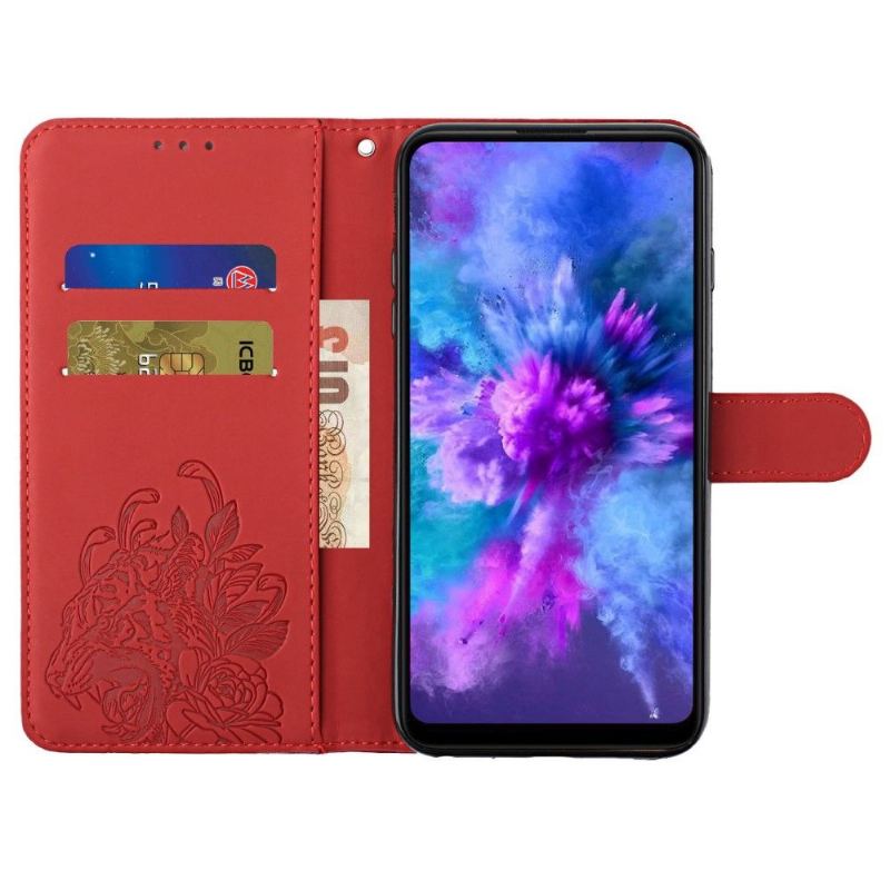 Folio-fodral För Samsung Galaxy A21s Fallskydd Tigerdesign