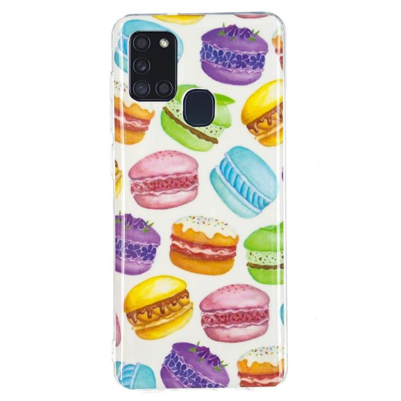 Skal För Samsung Galaxy A21s Fluorescerande Macarons