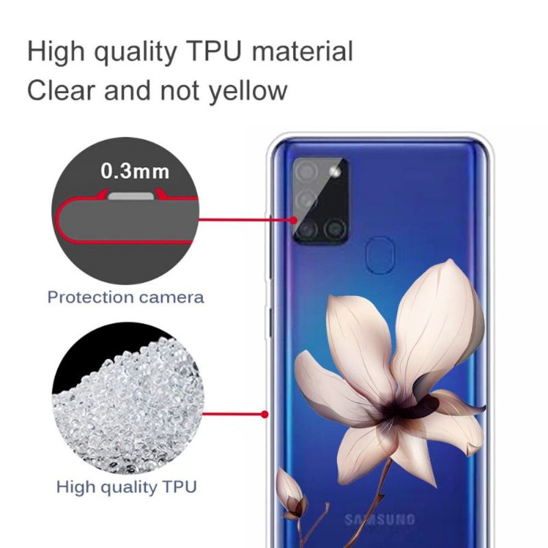 Skal För Samsung Galaxy A21s Hemming Vildblomma