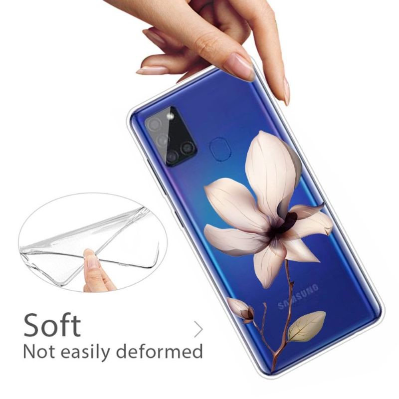 Skal För Samsung Galaxy A21s Hemming Vildblomma