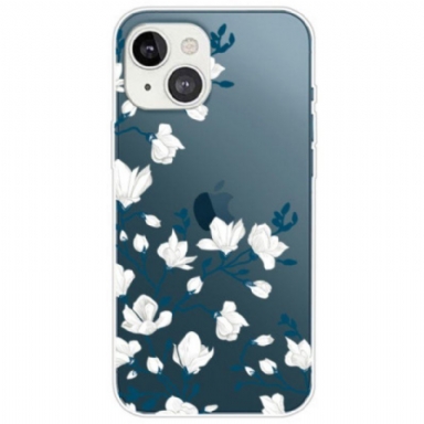 Skal iPhone 14 Plus Vita Blommor