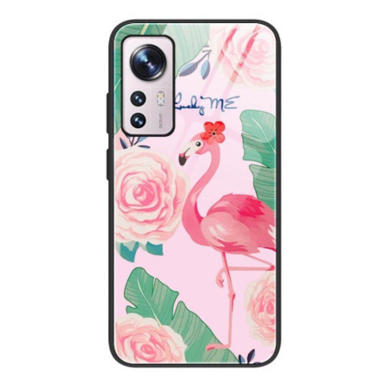 Skal Xiaomi 12 / 12X Flamingo Härdat Glas