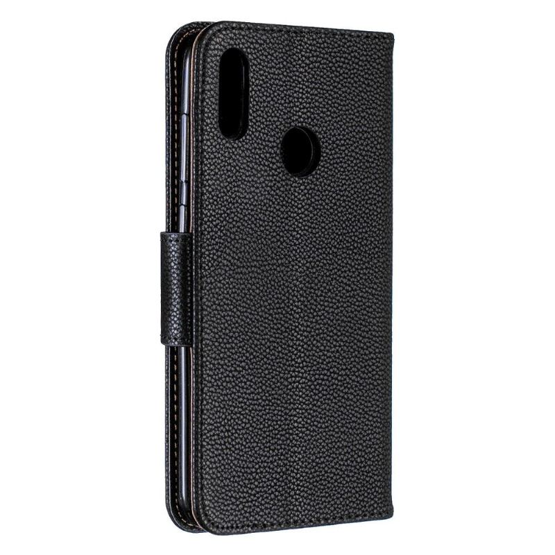 Fodral För Huawei Y7 2019 Folio-fodral Grained Leather Effect Folio