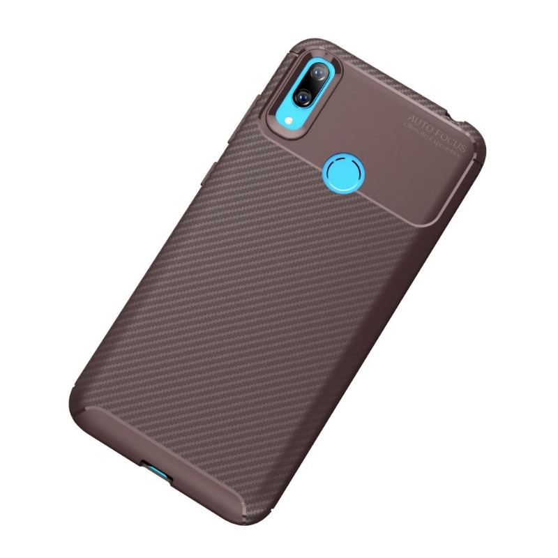 Skal För Huawei Y7 2019 Fallskydd Brown Karbon Classy