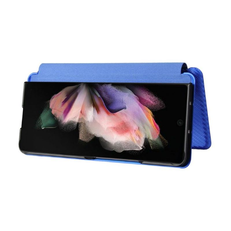 Fodral För Samsung Galaxy Z Fold 3 5G Kolfiberläder