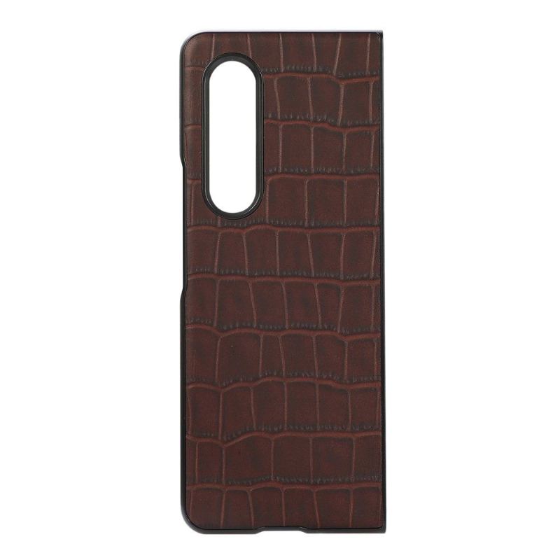 Skal För Samsung Galaxy Z Fold 3 5G Bedrijf Croc Skin Effect