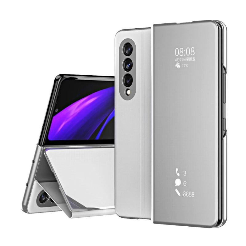 Skal För Samsung Galaxy Z Fold 3 5G Fallskydd Folio-fodral Spegeleffekt