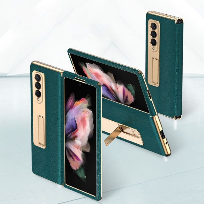 Skal För Samsung Galaxy Z Fold 3 5G Premium Med Stativ