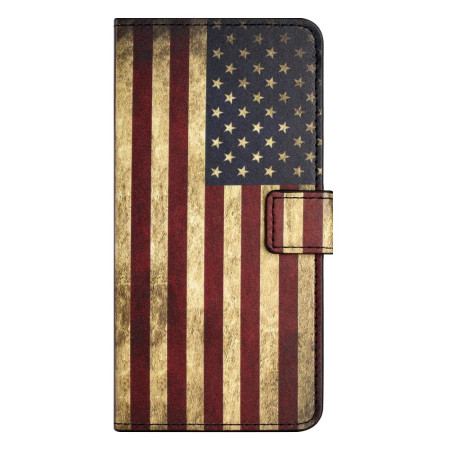 Fodral Xiaomi Redmi Note 13 4g Vintage Amerikansk Flagga