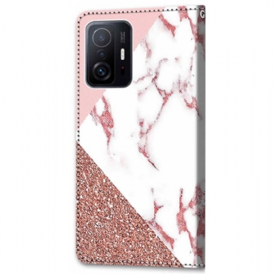 Fodral För Xiaomi 11T / 11T Pro Glittermarmor