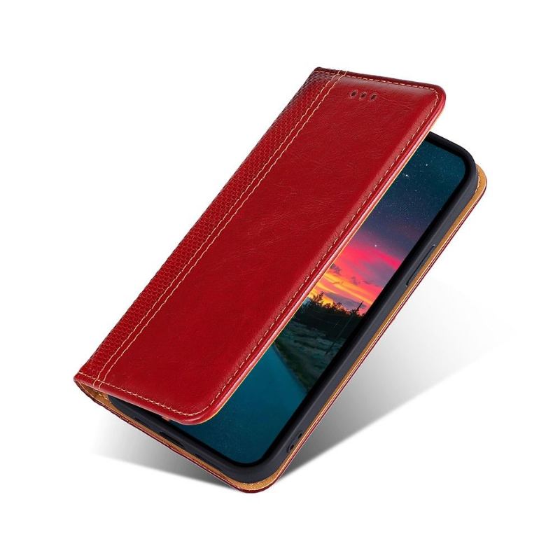 Folio-fodral För Xiaomi 11T / 11T Pro Fallskydd Läderfodral Flip Folio-sömmar