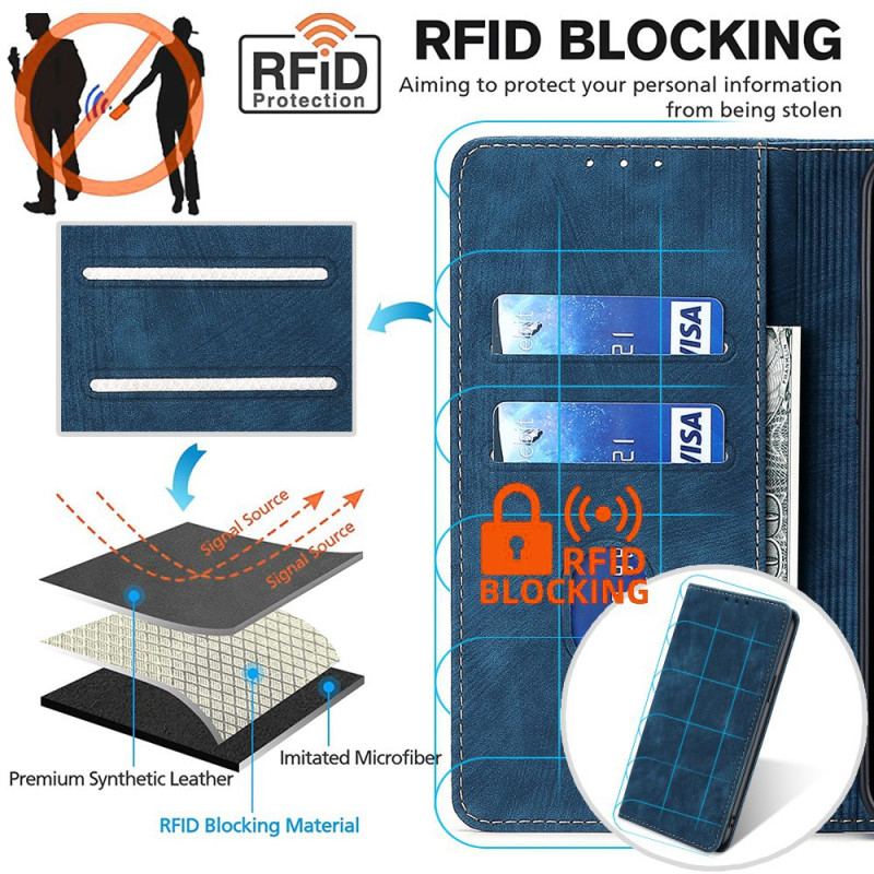 Folio-fodral Xiaomi 14 Rfid-blockerande Plånbok