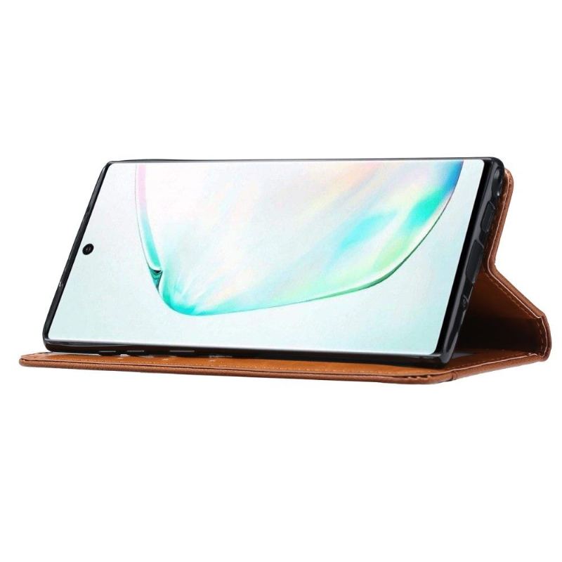 Läderfodral För Samsung Galaxy Note 10 Lite Stativväska