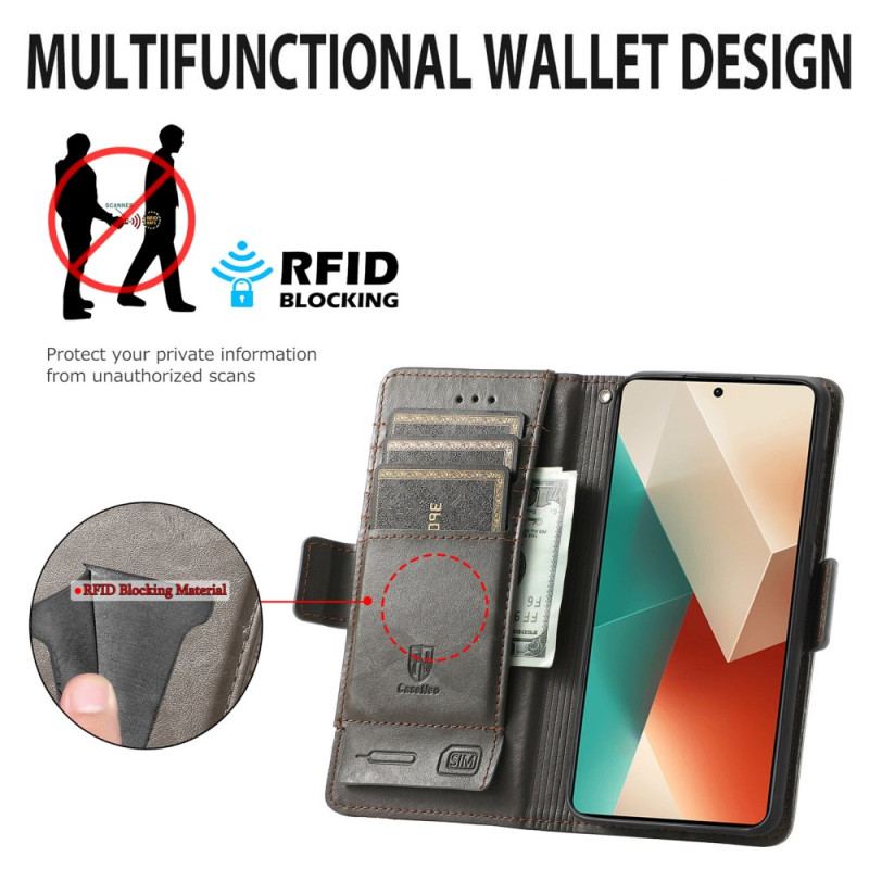 Fodral Xiaomi Redmi Note 13 Pro 5g Caseneo Rfid Blockerande Plånbok