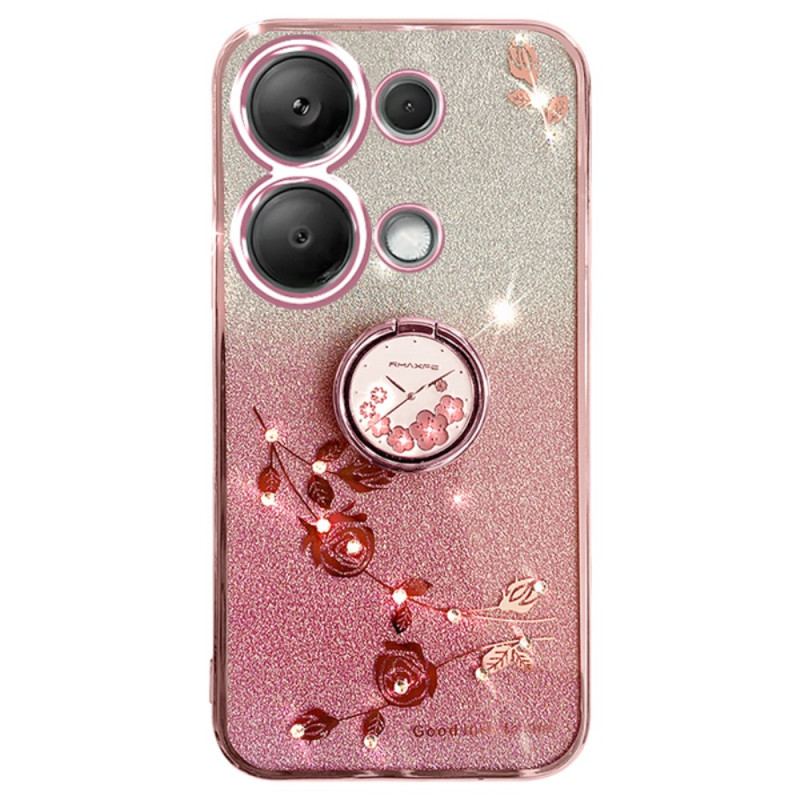 Skal Xiaomi Redmi Note 13 Pro 5g Glitter Och Rhinestone Ring-holder