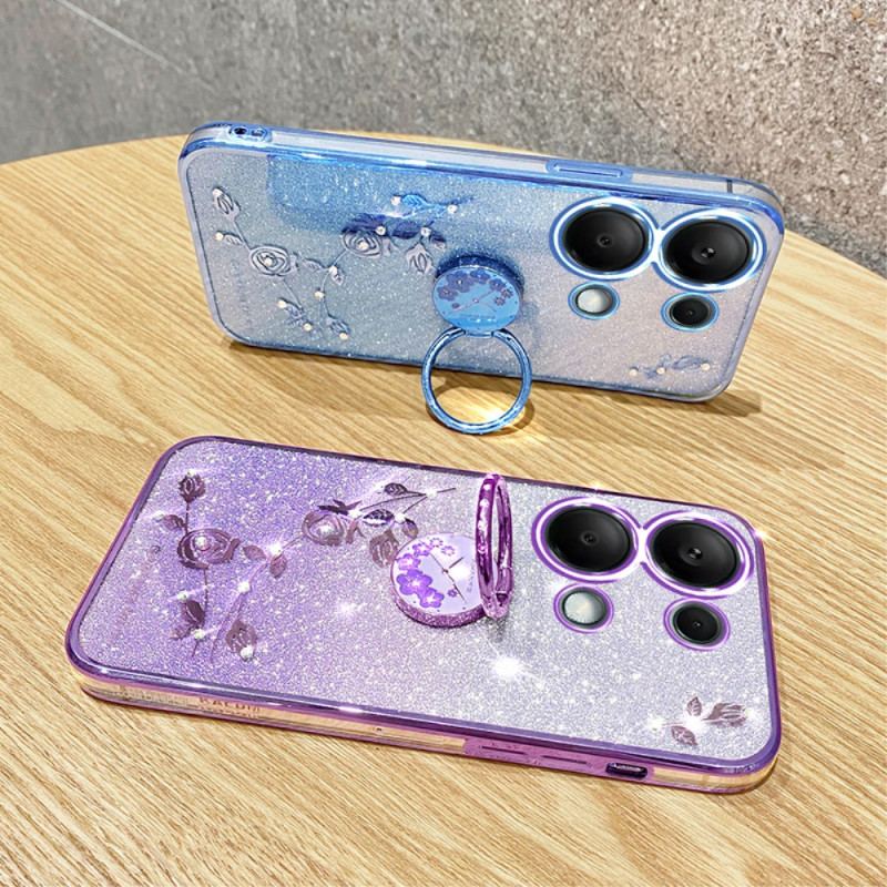 Skal Xiaomi Redmi Note 13 Pro 5g Glitter Och Rhinestone Ring-holder