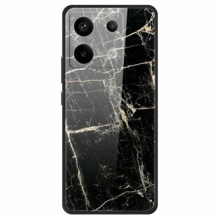 Skal Xiaomi Redmi Note 13 Pro 5g Platina Black Grain Härdat Glas